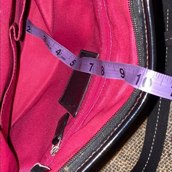 Vintage Coach Signature monogram canvas  shoulder bag - Picture 11 of 16